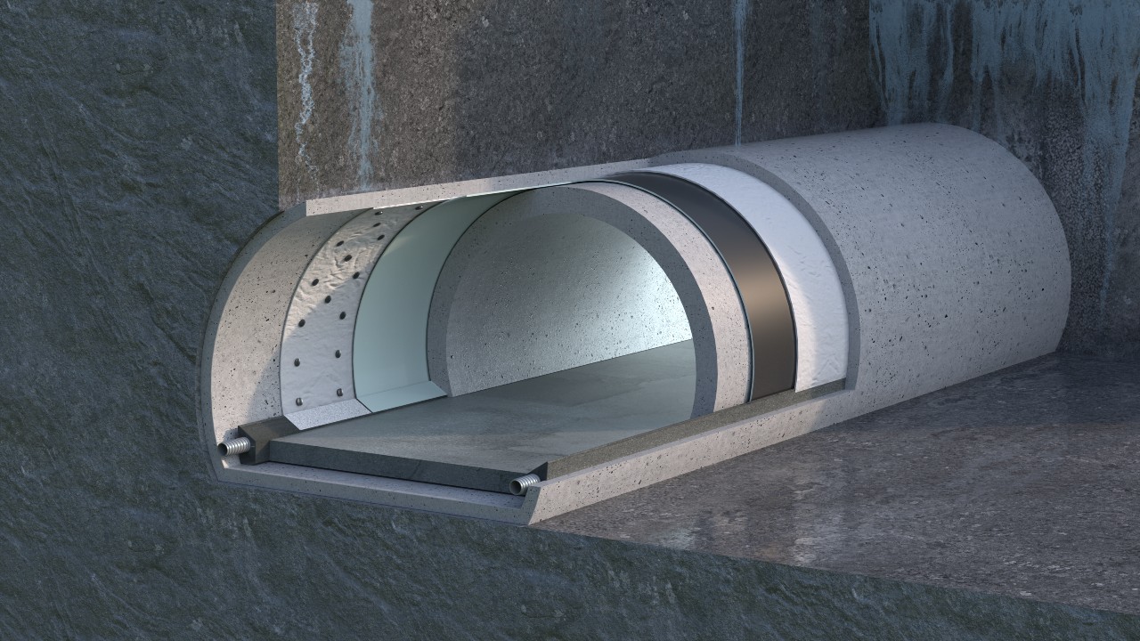 Umbrella Drainage System - Minet tunnel