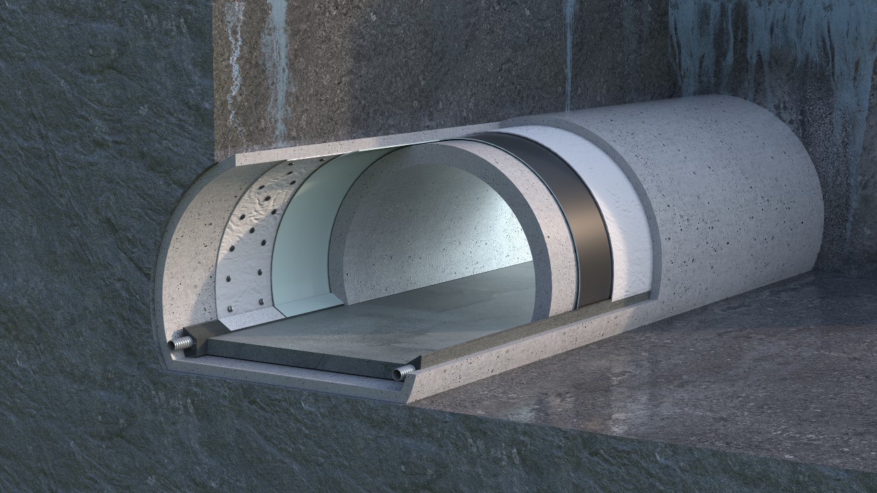 Umbrella Drainage System - Minet tunnel